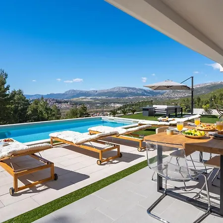 Sunset Split Overviewing Split And Bay Podstrana