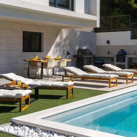 Sunset Split Overviewing Split And Bay Villa *