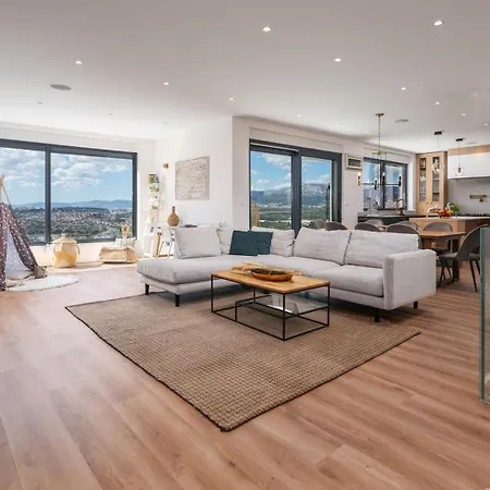 Sunset Split Overviewing Split And Bay Podstrana