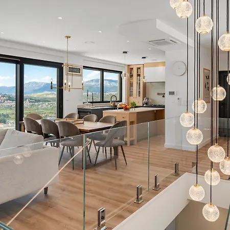 Sunset Split Overviewing Split And Bay Villa *