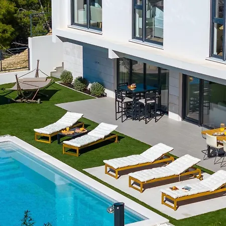 Sunset Split Overviewing Split And Bay Podstrana