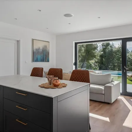 Sunset Split Overviewing Split And Bay Villa Podstrana