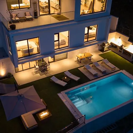 Sunset Split Overviewing Split And Bay * Podstrana