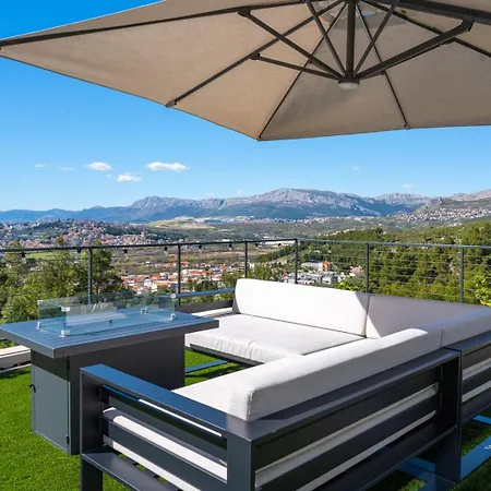 Sunset Split Overviewing Split And Bay Villa *